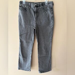 Madewell Women's Slim Demi-Boot Gray Jeans